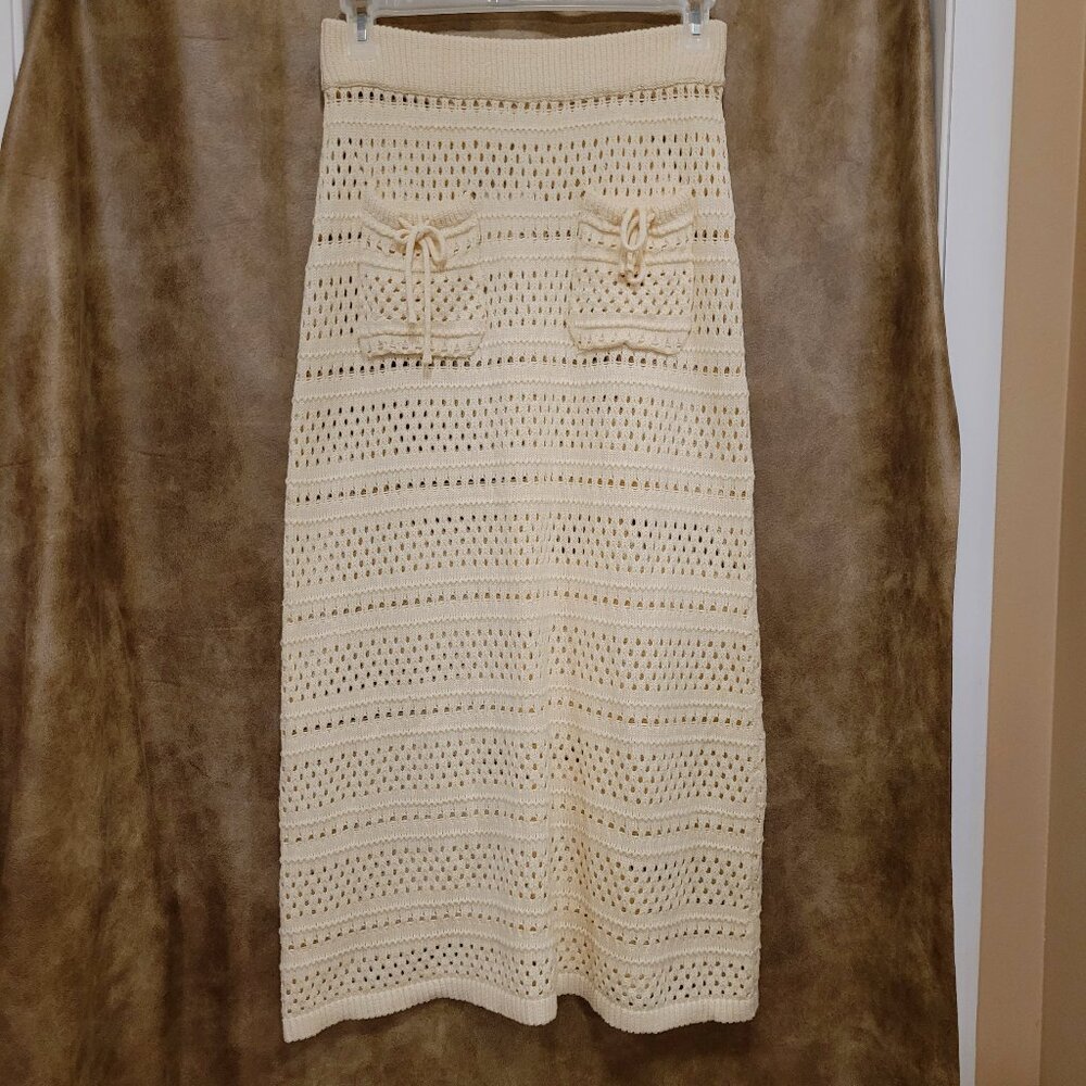 NWT Crochet long skirt